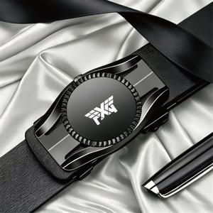 TEMU PXG 패턴 남성용 비즈니스 벨트, 고품질 PVC 벨트 바디, 합금 버클 부드럽고 내구성 좋음, 길이 조절 가능, 정장 및 청바지에 적합, 아버지 및 남편에게 적합