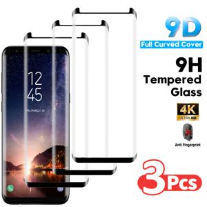 TEMU 삼성 갤럭시 S10 5G S8 S9 S8+ S9+ 플러스 노트 9 8용 3개 곡선형 초음파 지문 강화 유리 액정 보호 필름