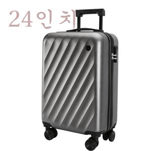 TEMU 초경량 캐리어 24인치 대용량 ABS+PC 내구성 360°조용한 바퀴 (짙은 회색) [3년 무상 AS 보증]