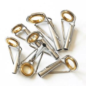 TEMU 7개 낚싯대 가이드 세트, 소형부터 대형까지 7가지 사이즈로 제공. 티프 탑 포함으로 낚싯대 수리 및 제작에 적합. 낚시 도구 및 추가품
