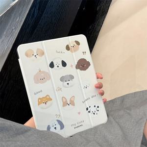 TEMU 아이패드 케이스용 만화 동물 디자인, 9.7/10.2/10.5/10.9/Pro11/10세대 보호 커버에 적합