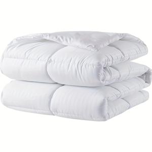 1pc 킹 사이즈 솜털 이불 - 퀼팅 이불, 올 시즌 이불, 폴리에스테르 충전재, 코너 탭이 있는 침구 이불