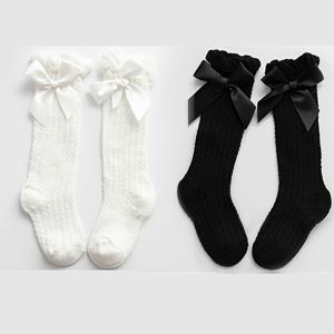 TEMU 신생아용 긴 양말 2켤레, 모기 방지 및 자유로운 착용감, 여름용 얇은 공주님 귀여운 아기 양말