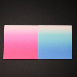 TEMU 핑크 & 블루 그라데이션 반짝이는 반투명 스티커 메모지 100매, 반짝임, 자가 접착, 잔여물 없음, 투명, 책갈피, 메모장, 최고의 신학기 선물, 3X3인치