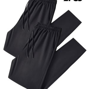 TEMU 2개 여성용 퀵드라이 캐주얼 팬츠, 통기성 여름 하이킹 및 등산 긴바지 아웃도어 활동용