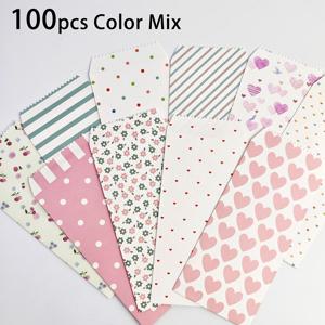 TEMU 100/150개 매트 자체 밀봉 현금, 동전 및 카드용 봉투 - 파스텔 & 중성 디자인 (줄무늬, 도트, 꽃무늬) - 사무실 및 가정용 일상품, 동전 보관, 다양한 패턴, 다목적 포장