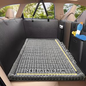 TEMU 미끄럼 방지 강아지 매트 1개, 뒷면 연장형 고하중 반려동물 시트 커버, SUV, 세단, 트럭용 씹어먹는 바닥 라이너 - 간편 세척 시트 보호대, 모든 강아지 사이즈(중형, 대형)와 호환 - 내구성 있는 폴리에스터 여행용 매트