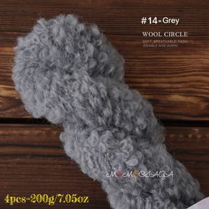 TEMU 메리노 울 서클 꼬�실 원사 4개 - 200g/7.05oz, 숄, 스카프, 모자, 스웨스터, 크로셰 뜨개질 DIY 수공예 프로젝트용 알파카 모헤어 루프 원사 - 푹신한 핸드니트 원사, 모란디 색상 구성표 원사, 아름다운 선물용 원사 - 가을, 겨울, 봄 시즌 트렌드 원사