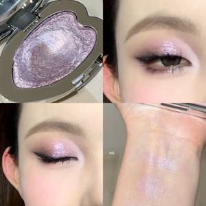 TEMU 몽환 글리터 펄 아이섀도우 02번 퍼플 쉬머 은은한 광채 밀착력 좋은 롱래스팅 컬러 체인지