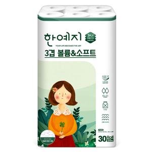 TEMU 한예지 3겹 볼륨앤소프트 20M 30롤