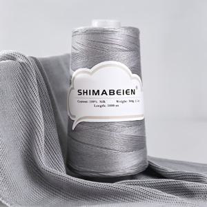 TEMU 300g, 1800m, 실크 대나무 숯 레이스 실, 조끼, 숄, 스웨터, 수공예용 뜨개질 및 코바늘 뜨개질, 봄 여름 레이스 실, 부드럽고 피부 친화적, 300g
