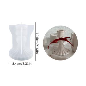 TEMU 양초 몰드, 1개 3D 양초 홀더 실리콘 몰드, 창의적인 유럽 스타일 빈티지 양초대 석고 몰드, 홈 데코 및 선물 장식 에폭시 레진 몰드, 수공예 캐스팅 몰드, 예술적인 장식 장식 석고 몰드