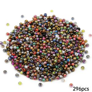 TEMU 296개 4mm 고품질 균일한 씨드 비즈, 미니 루즈 비즈, DIY 핸드메이드 주얼리 액세서리, 팔찌, 귀걸이, 구슬줄, 인형 옷, 구슬 자수용, 친구 또는 엄마를 위한 선물