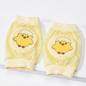 TEMU 남아용 양말, 신생아 무릎 보호대, 유아용 낙상 방지 기는 동작용 보호 장비, 만화 동물 디자인 아동용 메쉬 무릎 보호대, 봄 여름용 통기성 제품