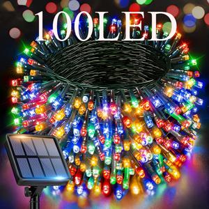TEMU 8가지 조명 설정, 길이 472.44인치, 전구 100개 장착된 실외 태양광 LED 조명 스트링. 정원, 테라스, 마당에서 로맨틱한 분위기를 연출하기에 이상적입니다. 축하 행사, 생일, 파티에 완벽합니다.