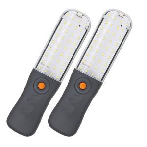 TEMU 2개 세트 핸드헬드 플래시라이트, 멀티 기능 LED 조명, 야외 캠핑 조명, 5가지 조명 모드, 자석 디자인, 회전 후크, 야외 활동, 캠핑, 작업, 낚시, 발렌타인데이 선물에 이상적