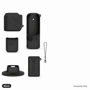 TEMU Yoobao Osmo Pocket 4 실리콘 보호 케이스, 풀 커버리지 스크래치 방지 및 충돌 방지 슬리브, 스탠다드 버전 (끈 포함) / 베이직 버전 (끈 및 베이스 포함), 데일리 사용에 적합한 마카롱 색상 (VLOG, 하이킹, 라이딩, 여행 등)