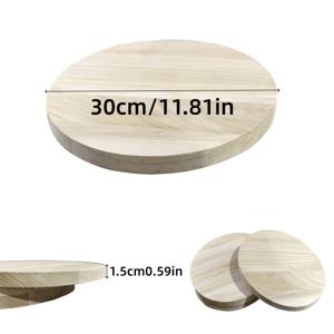 TEMU 3개 30cm/11.81인치 원형 나무 조각, 무도색 원목 원판, 집 꾸미기 수제 DIY 재료, 그림, 문 간판, 조각품, 장식용 그림, 발 수석 수리 및 교체, 장식용 나무 매트