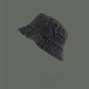 TEMU 여성용 봄/여름 일본 스타일 워싱 피셔맨 햇 1개, 얼굴 가리개, 디스트레스드 패셔너블 활용도 높은 빈티지 버킷햇