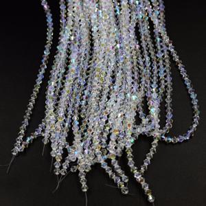 TEMU 3mm-4mm 비즈 1000개 & 비즈 모음, 컬러풀 코팅의 천연 화이트 비즈 - 다면적인 반짝이는 보석, 주얼리 제작, 팔찌, 목걸이, 의류 장식 및 미술 작품, 목걸이 제작에 적합