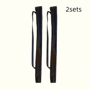 TEMU 2개입 블랙 숄더 스트랩 우산 가방, 캐주얼 스타일 우산 커버, 홈 & 야외 정원용, 휴대용 골프 우산 보관 가방