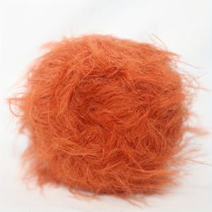 60g/105m/롤, 이중 가닥 10cm 길이 인조 밍크 퍼, 핸드 블렌딩 DIY 뜨개질용 니트 실, 아기 스웨터, 스카프, 숄용으로 부드럽고 피부에 친화적인 소재