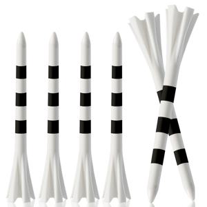 50개입 8.3cm 5발 다단 고강도 고품질 멀티컬러 골프 티 | 안정적인 골프공 홀더, 골프 용품, 옐로우 색상, PC 재질