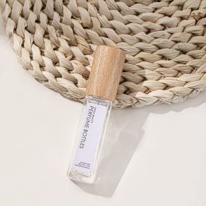 TEMU 1개, 5ml/10ml 고급 목재 무늬 캡 스프레이 유리 디스펜싱 병, 향수 디스펜싱에 적합, 샘플 디스펜싱 병, 여행 및 테이크아웃에 적합