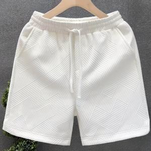 패션 남성 캐주얼 반바지 - 기하학 자카드 반바지