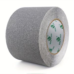 PA 안티 테이프 1롤, 100mm X 10m, 대용량 미끄럼 방지 안전 테이프, 80 그릿 고그릿, 계단, 욕실, 수영장, 사무실용 - 그레이