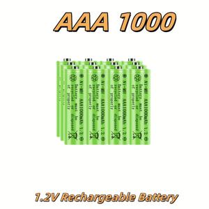TEMU AAA 1000mAh 1.2V 고품질 충전식 배터리 (1000mAh 용량), 전동 칫솔, 면도기, 리모컨, 키보드, 마우스, 시계, 저울 등에 적합