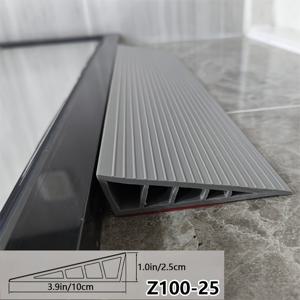 1개 문턱 경사대, 로봇 청소기 멀티 높이 패드, 내구성 PVC 및 방수 바닥 패드 - 드릴링 설치 불필요, 가정 및 RV 사용에 적합 | 모던 홈 접근성 디자인 | PVC 구조 입구 경사대
