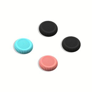 Switch 2/NS2용 부드러운 실리콘 엄지 그립 4개 세트, 미끄럼 방지 및 땀 방지 디자인, 그립감 및 제어력 향상, 유연하고 내구성, 콘솔 게임을 즐기는 분들에게 적합