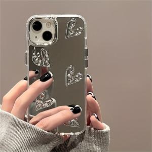 TEMU 휴대폰 케이스 - 트렌디한 한국 스타일의 귀여운 3D 하트 모양의 부드러운 폰 케이스, 아이폰 17, 16, 15, 14, 13, 12 Pro Max, 11, 14 Plus, XS, XR, X, 8 호환
