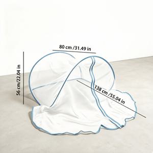 TEMU 고급스러운 모기장, 초미세 메시 통기성 방충, 내구성, 간편한 설치, 접이식 휴대용 스타일, 침실, 게스트룸, 기숙사 및 가정용 휴식 공간에 적합