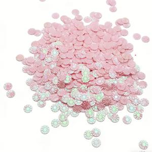 TEMU 핑크 데이지 PVC 스팽글 1000개 9mm 글리터 콘페티 웨딩 생일 파티 장식 테이블 장식 풍선 채우기 사진 소품