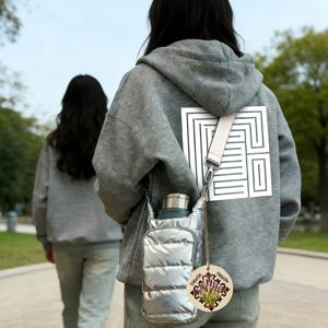 TEMU (3가지 옵션) (야외용 물병 홀더+1개 수공예품) 단풍나무 펜던트 포함, 자전거 수분 보충 팩, 스포츠 및 레저 활동용 캐주얼 숄더백