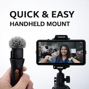 DJI MIC MINI 호환 핸드헬드 홀더, DJI Mic Mini용 휴대용 마이크 스탠드, 마이크 액세서리, MIC MINI용 컴팩트 핸드헬드 지지대, 인터뷰용 마이크 그립 겸용, 블로거 및 콘텐츠 크리에이터에게 적합