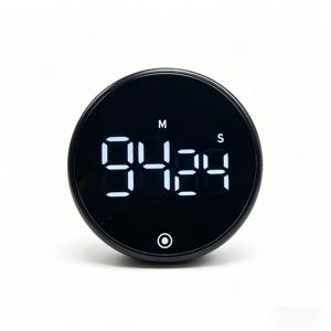 TEMU 자석 3-in-1 회전식 주방 타이머, 저소음 3단계 조절, 360도 다이얼, 정밀 카운트다운 LED 대형 스크린 9999분 스톱워치, 휴대용 자석 요리 학습 스포츠 홈 다기능 타이머, 요리 학습, 샤워 H용