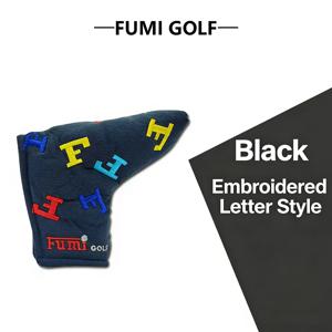 TEMU 컬러풀 F 로고 디자인 말렛 퍼터 헤드 커버, 5가지 스타일의 보호 커버 제공, 고품질 골프 용품