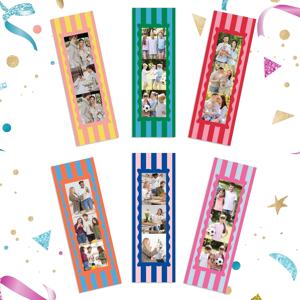 TEMU 2D 플랫 6개 창의적인 사진 프레임 시리즈 장식 자석 타일 세트, 내구성 좋고 설치 및 청소가 용이하며 식기세척기 도어/냉장고/기타 금속 표면 등에 적합. 가전 제품 장식 자석 타일은 장식품으로 사용할 수 있습니다.