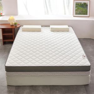 TEMU 1개 화이트 퀼팅 매트리스 - 4Cm, 웨이브 및 사각 스티치 패턴, 부드럽고 편안함, 높은 탄성, 내마모성 및 내구성, 다양한 사이즈 제공, 사계절 침구, 기숙사, 침실, 다다미 등에 적합