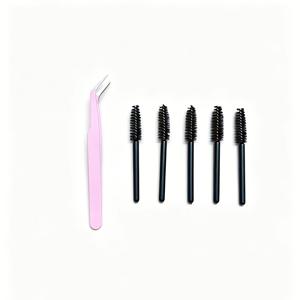 TEMU 핀셋 및 속눈썹 브러쉬 세트, 메이크업 도구, 인조 속눈썹 핀셋, 속눈썹 브러쉬, 전문가용 속눈썹 도구, 속눈썹 클램프 도구, 초보자에게 적합, 여성 선물