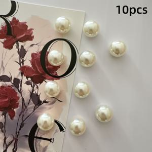 TEMU 화이트 펄 자석 냉장고 자석, 레진 구형 냉장고 자석, 크리스마스/추수감사절/어버이날 선물, 냉장고 & 냉동고용 장식용 자석 돔