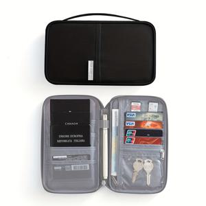휴대용 다기능 ID 및 여권 홀더 1개, 동전, 카드, 열쇠, 문서용 카드 홀더, 다중 수납공간 동전 지갑, 핸드헬드 클러치 백