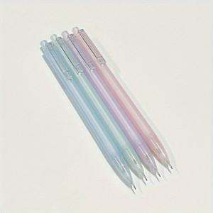 4개 에르고노믹 기계식 연필 0.5mm/0.7mm - 미술 및 글쓰기, 학교 및 사무용품에 이상적, 책상 홀더 포함