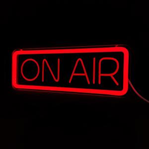 TEMU 1개 ON AIR 네온사인 - 스트리밍/게이밍/스튜디오 장식 라이브 방송 사인 - LED 스트리밍 조명, 스트리머/게이머/인플루언서에게 적합 - 전원 공급, 스위치가 있는 에어 라이트 사인