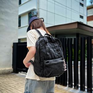 TEMU 미국 스타일 레트로 캔버스 여성 백팩, 핸드백 및 백팩 엄마 가방, 캐주얼 외출 가방