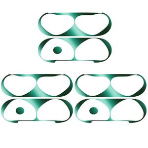 TEMU Airpods 4 이어폰용 3개 메탈 먼지 방지 스티커 - 스크래치 및 먼지 방지 보호 필름, 간편한 설치, 방진 디자인, 투명 커버, 내구성 있는 메탈 소재, 스크래치 방지 커버