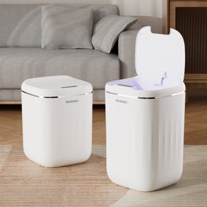 TEMU 20L+24L 자동센서 휴지통 야간 LED 조명 화장실 기저귀 냄새차단 휴지통